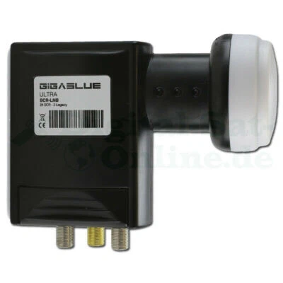 ►Gigablue Ultra SCR-LNB 24 SCR - 2 Legacy Unicable LNB 4K ULTRA HD per FBC✅ - Immagine 1 di 4