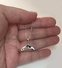 Whale dolphin Tail 925 Sterling Silver Charm Pendant Bracelet Anklet Necklace