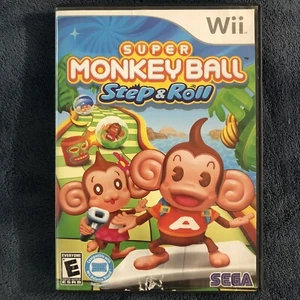 Super Monkey Ball Step & And Roll Nintendo Wii 2010 Disc And Case Tested - Picture 1 of 8