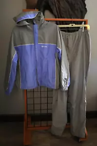 Stearns Dry Wear Hooded Vented Rain Suit Jacket Pants 100% Jacket L Pant M - Picture 1 of 8