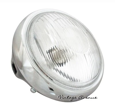 SUZUKI RV50 RV90 RV125 A100 A80 A70 A50 TS100 TS125 HEAD LIGHT LAMP & CASE*BLACK - Image 1 of 4