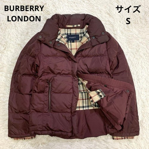 Piumino Burberry London Bordeaux Nova Check US taglia XS autentico