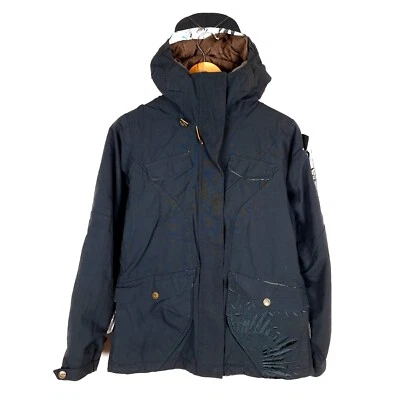 Chaqueta cortavientos para mujer SALOMON talla S gris con capucha nailon cremallera completa Foto 1 de 4