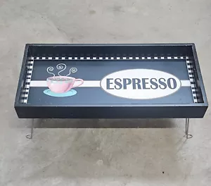 ESPRESSO BREAKFAST SERVING TRAY FOLDING WITH LEGS - Picture 1 of 6