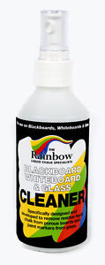 BLACKBOARD, WHITEBOARD & GLASS CLEANER 250ML - Ideal for use with Liquid Chalk