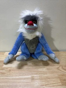 "Juguete de peluche vintage Disney Rey León Rafiki 16"" madera de limón Asia años 90" - Imagen 1 de 4