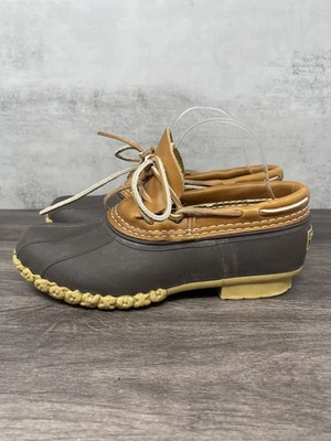 LL Bean Botas Niños Talla 6 Marrón Negro Goma Impermeable Pato Sin usar, en caja  Foto 1 de 4