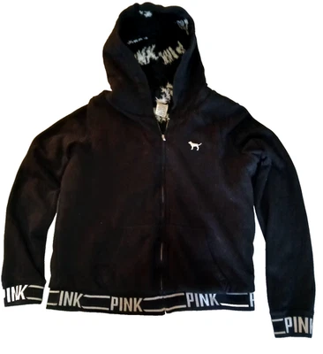 Chaqueta Victoria Secret Rosa Mujer Negra Talla M Foto 1 de 3