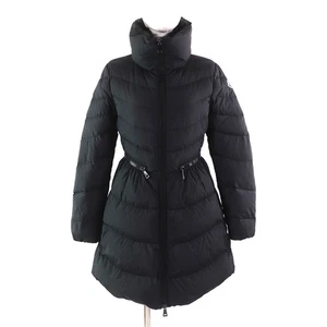 MONCLER down coat MIRIELON Zip-up A-line with logo patch black Nylon Women 0 - Picture 1 of 15