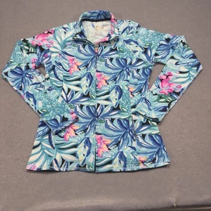 Lilly Pulitzer Shirt Adult Medium Floral Luxletic - Picture 1 of 13