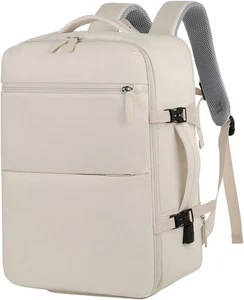 Handgepäck Rucksack Flugzeug 35L Groß Reiserucksack Kofferrucksack Weiß Farbe 1X - Bild 1 von 12