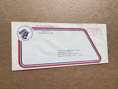 American Bicentennial  Meter Cover (08) +1976 Mounting Gen Washington Cachet - Image 1 of 2