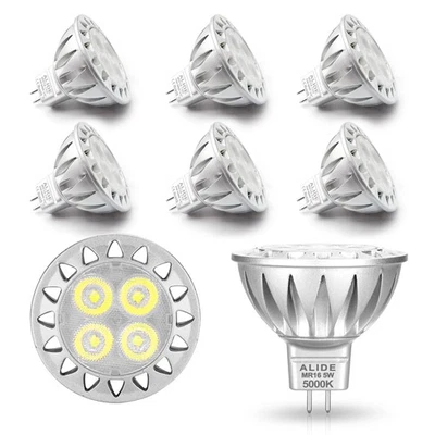 5W MR16 5000K Daylight White Led Bulbs GU5.3, MR16 20W 50 Watt Halogen Replac... - Image 1 of 4