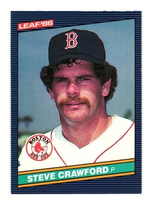 1986 Leaf #193 Steve Crawford Boston Red Sox - Image 1 of 2
