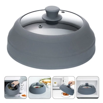  Splatter Guard Microwave Proof Cover Food Storage Covers Lids Hood - Image 1 of 4