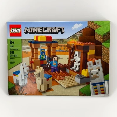 LEGO Minecraft: The Trading Post (21167) Sealed New Smoke-free  5 Minifigures!! - Image 1 of 4