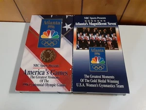 Atlanta 1996 Olympic Games + Atlanta's Magnificent Seven Women's Gymnastics VHS - Imagen 1 de 7