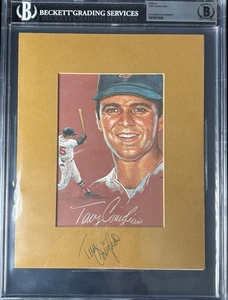 1970 Tony Conigliaro Red Sox signiertes Foto auf BAS Beckett Echtheitszertifikat Ex - Bild 1 von 4