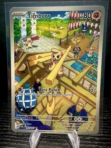 Timburr 183/167 SV06: Ilustración de Mascarada Crepúsculo Raro Holo Pokemon Juego de Cartas Coleccionables Casi Nuevo - Imagen 1 de 2