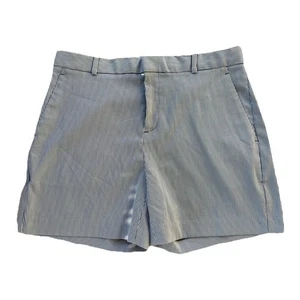 Banana Republic Shorts Size 6 Blue White Classic Stripe Tailored 5” Inseam  NWT - Picture 1 of 7
