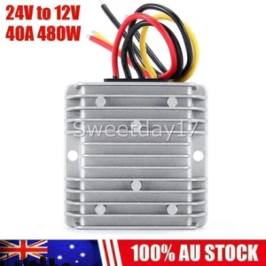 NEW WaterProof 24V to 12V 40A 480W Step Down DC DC Power Converter Regulator AU - Picture 1 of 9