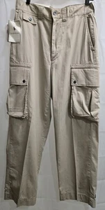 Pantalone Polo Ralph Lauren The Briggs Fatigue kaki cargo 7 tasche 30/30 nuovo con etichette - Foto 1 di 24
