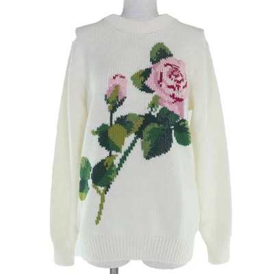 DOLCE & GABBANA FX616T Damas Lana Rosa Manga Larga Tejido Marfil 36 Italia Sin Usar Foto 1 de 4