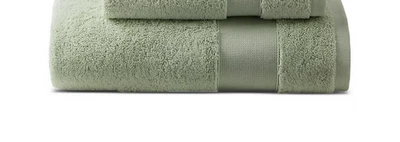 Juego de toallas de baño de algodón antimicrobiano Ralph Lauren Watson brote (verde) precio de venta sugerido por el fabricante $50 Foto 1 de 4