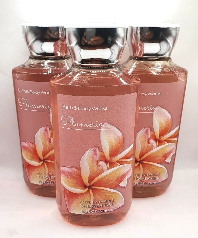 LAVADO CORPORAL BATH AND BODY WORKS PLUMERIA 10 FL OZ CADA UNO (3) Foto 1 de 1