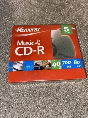 Memorex - Music CD-R - 5 Pack - 80 Minutes - Image 1 of 4