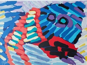 KAREL APPEL Lithograph See Me Running Again 1978 Hand signed dutch Cobra Artist - Picture 1 of 7