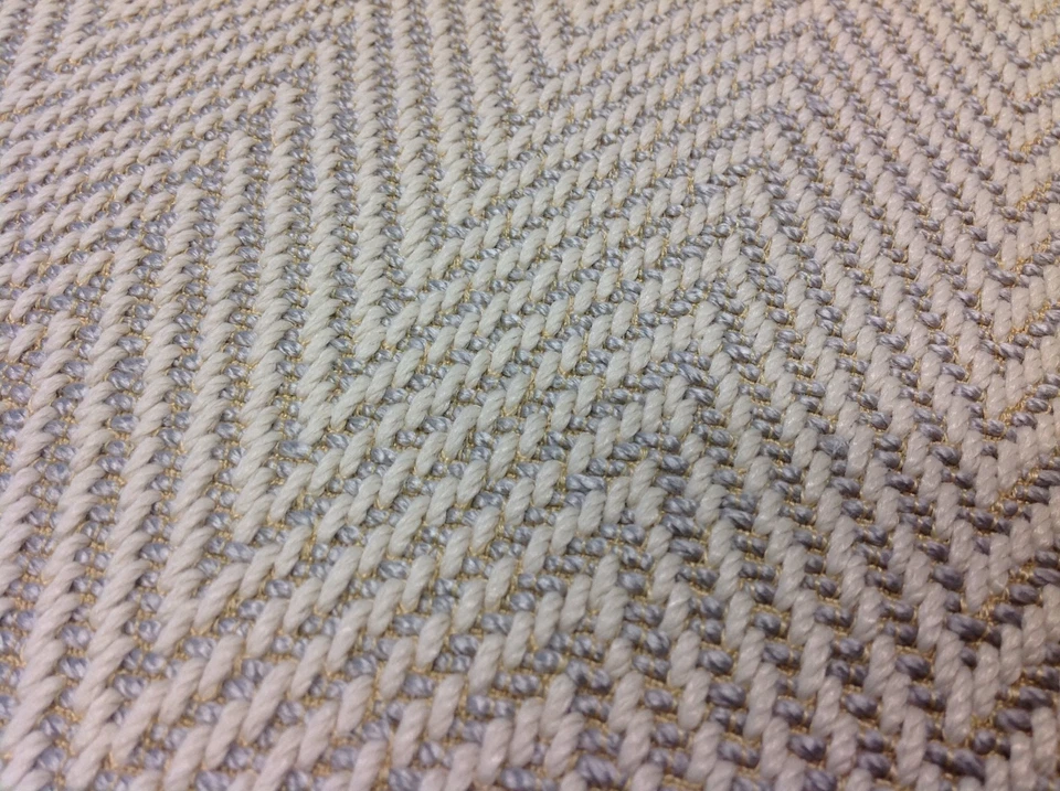 Lee Jofa OUTDOOR Upholstery Fabric- Medina Chevron/Silver 4.50 yd 2013100.11 - Image 1 of 1