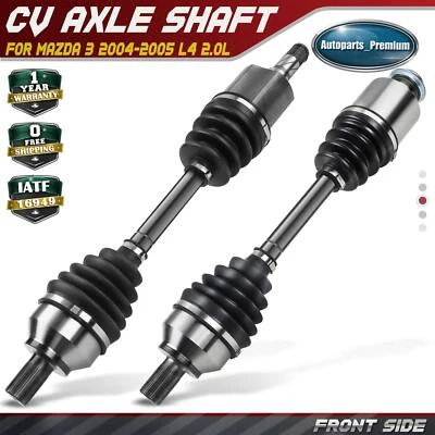 2x CV Axle Assembly for Mazda 3 2004-2005 L4 2.0L Automatic trans Front LH & RH - Image 1 of 4
