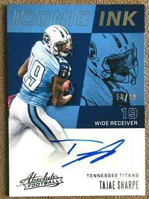 Tajae Sharpe 2017 Absolute Iconic Ink Autograph #IITS /99 Tennessee Titans Card - Image 1 of 2