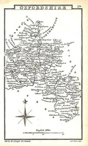 Antique map, Leigh/Hall, Oxfordshire … - Picture 1 of 1