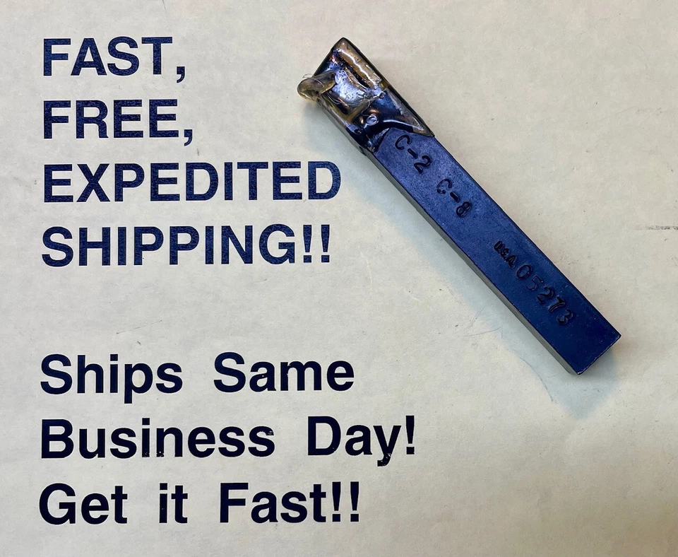 TRW C-2; C-8; Brazed Tool Bit; 05273; FREE SAME DAY EXPEDITED SHIPPING! - Image 1 of 1