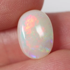 2.96ct Natural Solid Opal, 8.5 x 12 x 4mm Polished Australian Light Opal - Picture 1 of 4