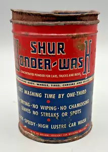 Lata Shur Wonder-Wash vintage de 6 oz (vacía) - Imagen 1 de 3