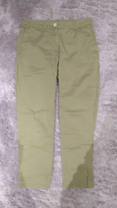 Arket Khaki Braun Neutral Erdton Cropped Chino Hose 100% Baumwolle 34 UK6 - Bild 1 von 4