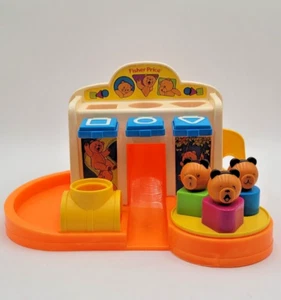 1984 Fisher Price Shapes Slides Playground Shape Sorter Merry Go Round Complete - Picture 1 of 7