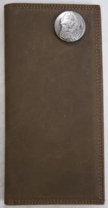 ZEP-PRO Georgia Bulldogs MASCOT Crazy Horse Leather LONG Roper WALLET Tin Box - Picture 1 of 12