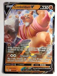 Conkeldurr V - 040/078 - Pokemon Go Espada y Escudo Tarjeta Ultra Rara Casi Nueva - Imagen 1 de 2