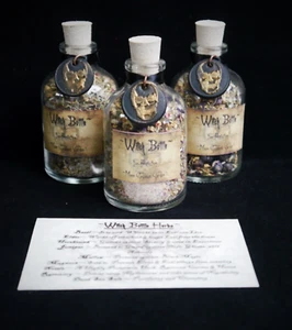 WITCH BOTTLE in Potion Bottle Altar Wicca witches Salt Pagan Protection - Picture 1 of 4