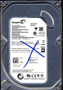 SEAGATE 500GB ST500DM002 1BD142-500 SN Z3T 100535704 DONOR DRIVE - Picture 1 of 2