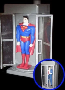 1999~SUPERMAN~PhoneBooth~DC Comics Super Heroes~Jack in the Box~Kids Meal Toy - Picture 1 of 6