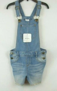 Gymboree Light Wash Cut Off Denim Shorts Overalls Girl's/ Kids Sz 5T 100% Cotton - Picture 1 of 12