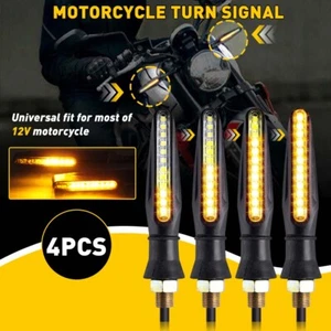 4 luces intermitentes LED de giro para motocicleta para Suzuki BMW Honda Chopper Bobber - Imagen 1 de 18
