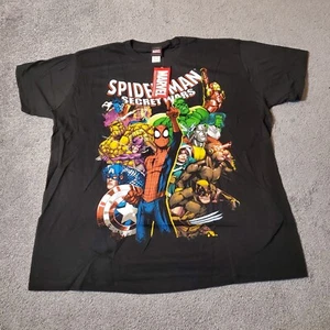 Vintage Spiderman Shirt Herren 2XL schwarz Marvel Mad Engine Comics Secret Wars - Bild 1 von 10