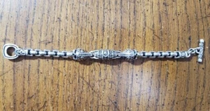 Pulsera Night Rider Plata Esterlina 925 Royal Mortem Calaveras 7 - Imagen 1 de 10