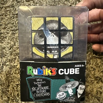 Cubo de RUBIK: Pesadilla antes de Navidad de Tim Burton de Disney. Sellado de fábrica Foto 1 de 4